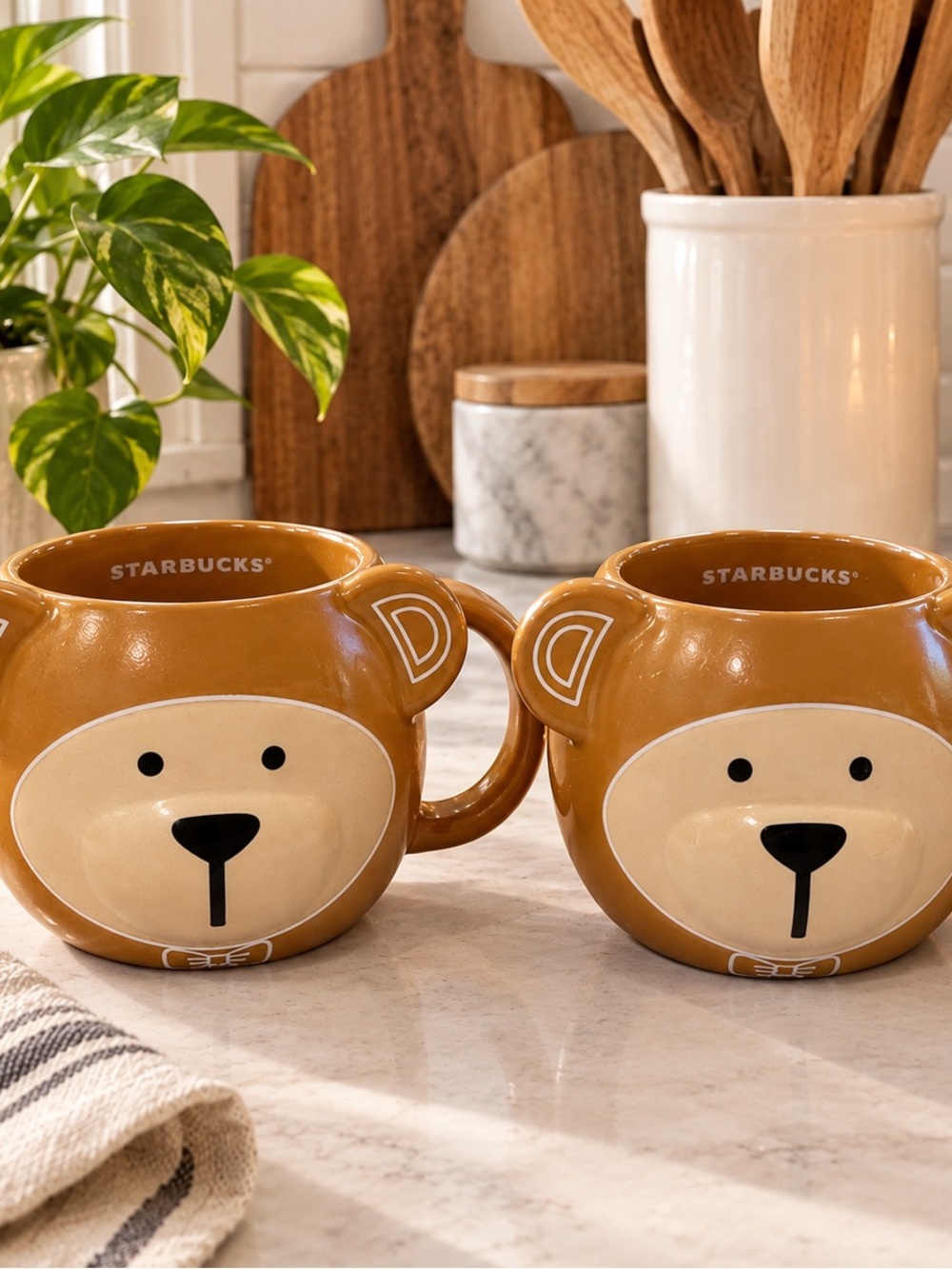 Starbucks Limited Edition Bearista Mugs - Pair - 14oz